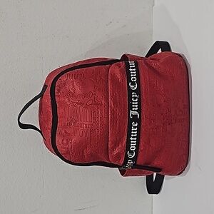 Juicy Coutur Backpack Bag Red Black